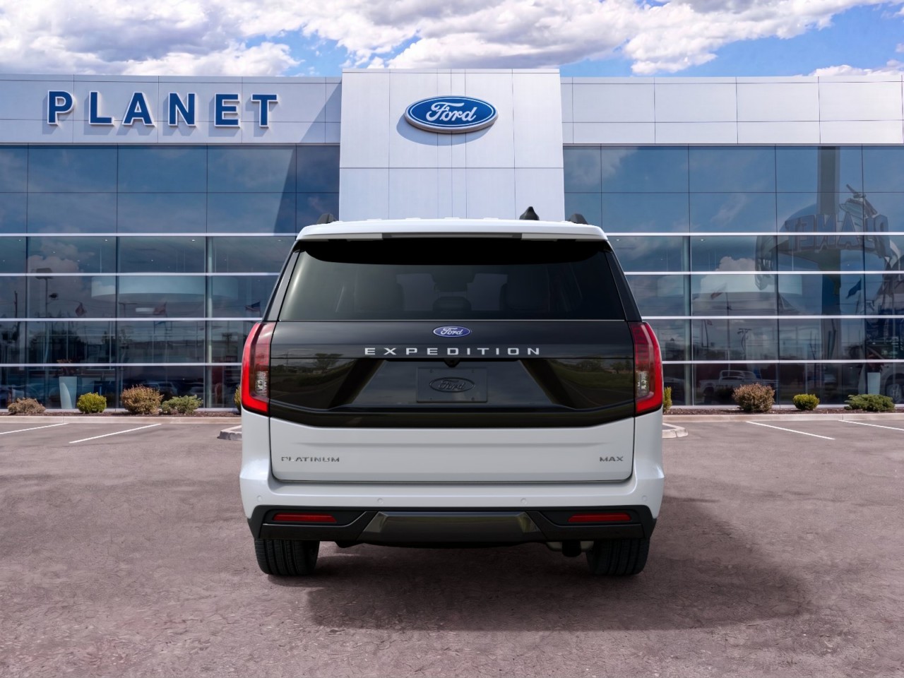 2027 Ford Expedition Max Platinum Star White Metallic Tri-Coat at Planet Ford