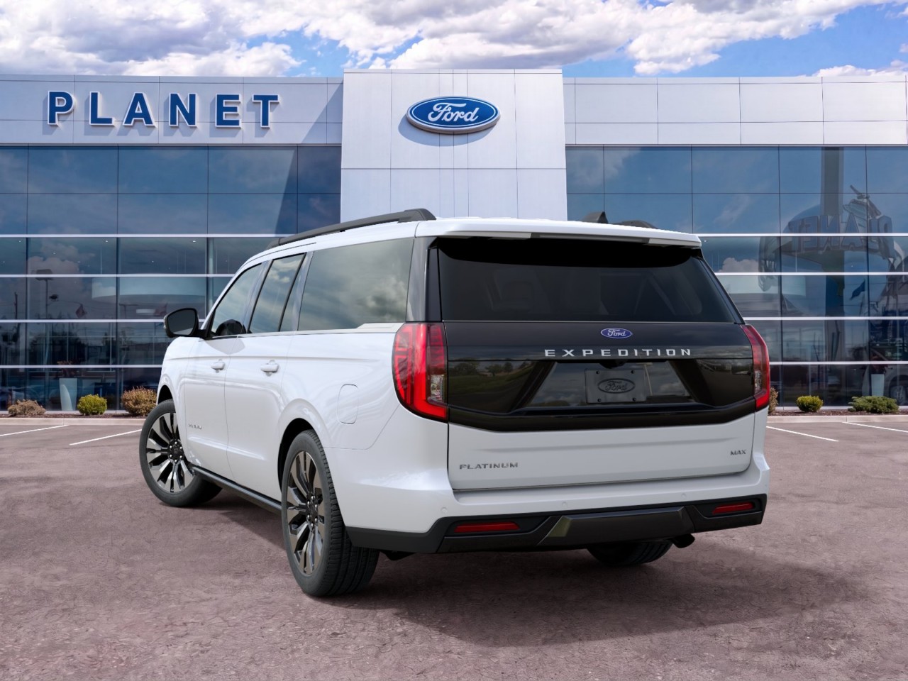 2027 Ford Expedition Max Platinum Star White Metallic Tri-Coat at Planet Ford