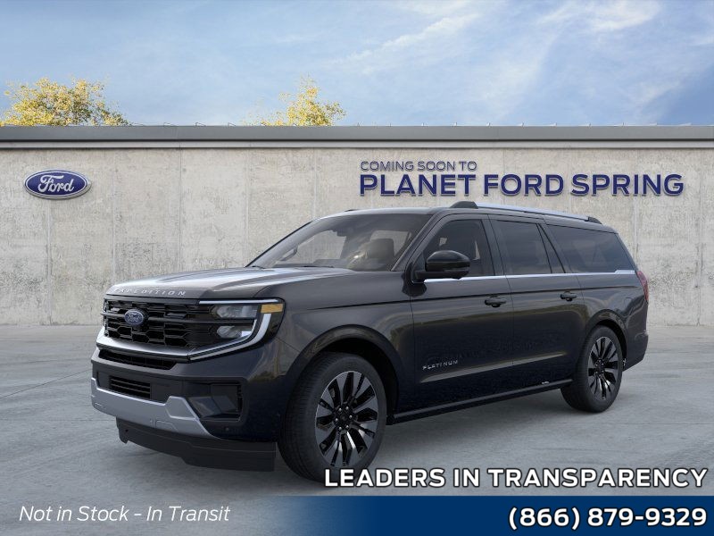 2025 Ford Expedition Max Platinum Agate Black Metallic at Planet Ford