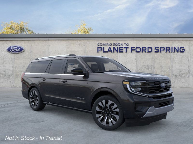 2025 Ford Expedition Max Platinum Agate Black Metallic at Planet Ford