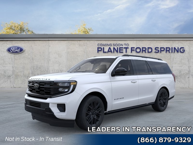 2026 Ford Expedition Max Platinum Star White Metallic Tri-Coat at Planet Ford