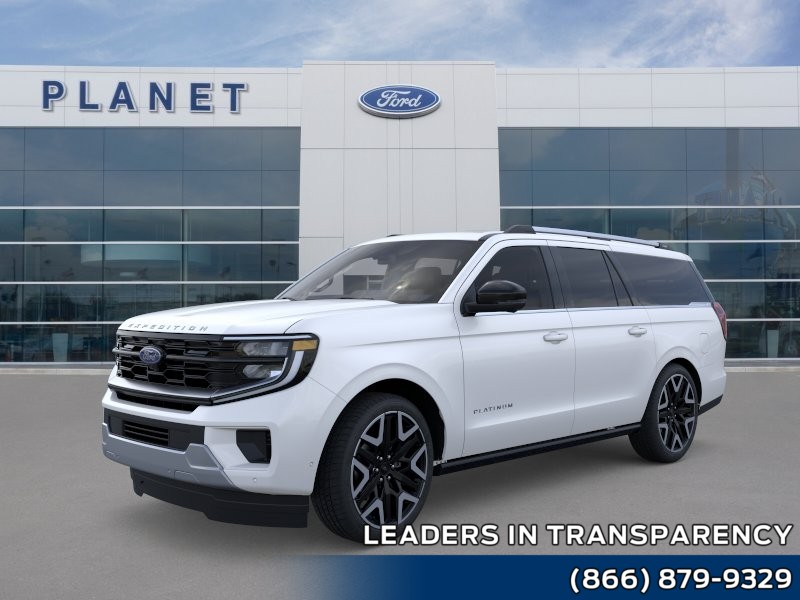 2026 Ford Expedition Max Platinum Star White Metallic Tri-Coat at Planet Ford