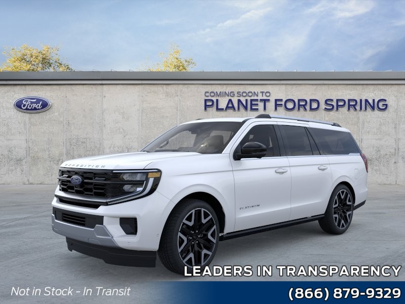 2026 Ford Expedition Max Platinum Star White Metallic Tri-Coat at Planet Ford