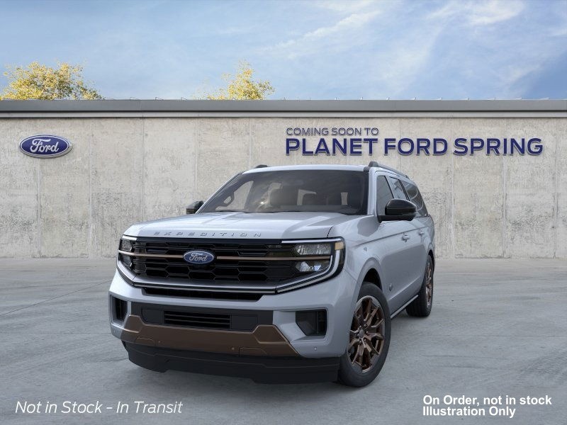 2026 Ford Expedition Max King Ranch Glacier Gray Metallic Tri-Coat at Planet Ford