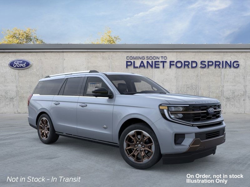 2026 Ford Expedition Max King Ranch Glacier Gray Metallic Tri-Coat at Planet Ford