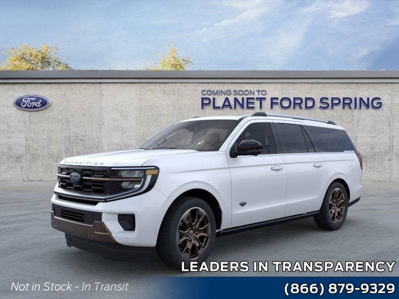 2026 Ford Expedition Max King Ranch Star White Metallic Tri-Coat at Planet Ford