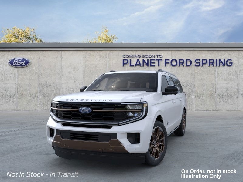 2026 Ford Expedition Max King Ranch Star White Metallic Tri-Coat at Planet Ford