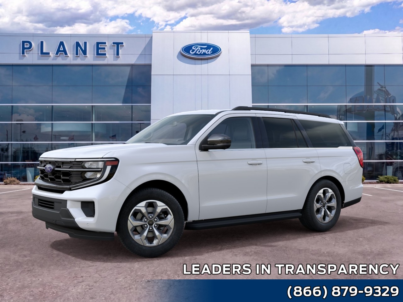 2027 Ford Expedition Active Star White Metallic Tri-Coat at Planet Ford