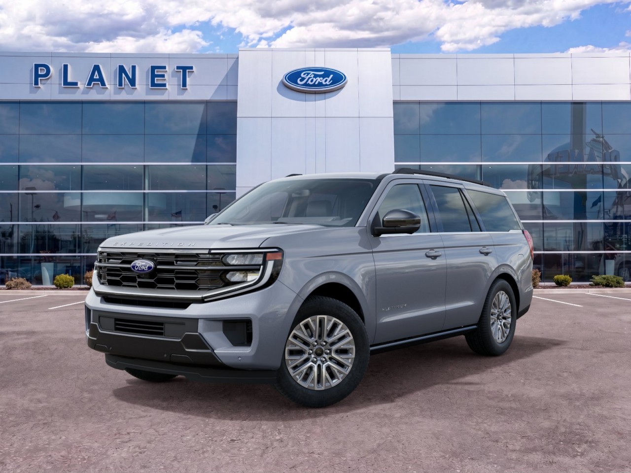 2027 Ford Expedition Platinum Glacier Gray Metallic Tri-Coat at Planet Ford