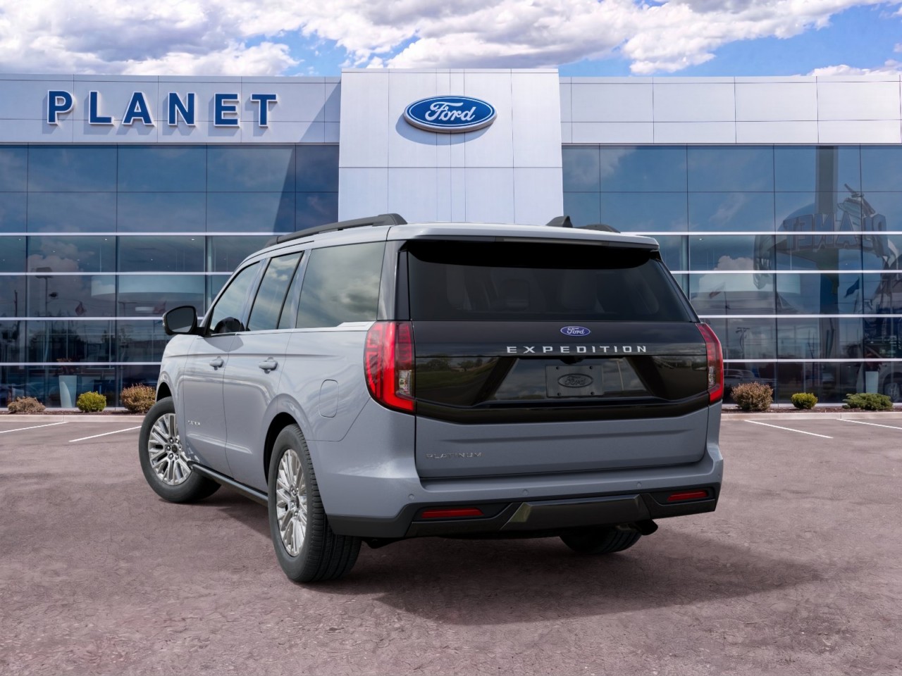 2027 Ford Expedition Platinum Glacier Gray Metallic Tri-Coat at Planet Ford