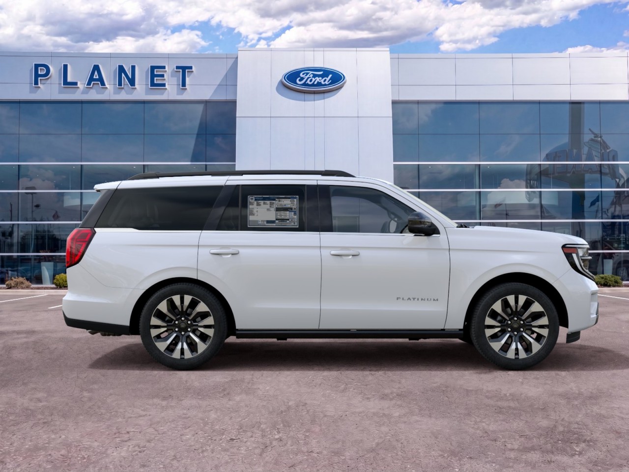 2027 Ford Expedition Platinum Star White Metallic Tri-Coat at Planet Ford