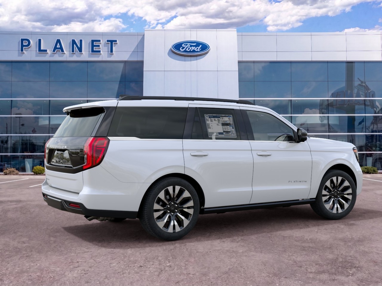 2027 Ford Expedition Platinum Star White Metallic Tri-Coat at Planet Ford