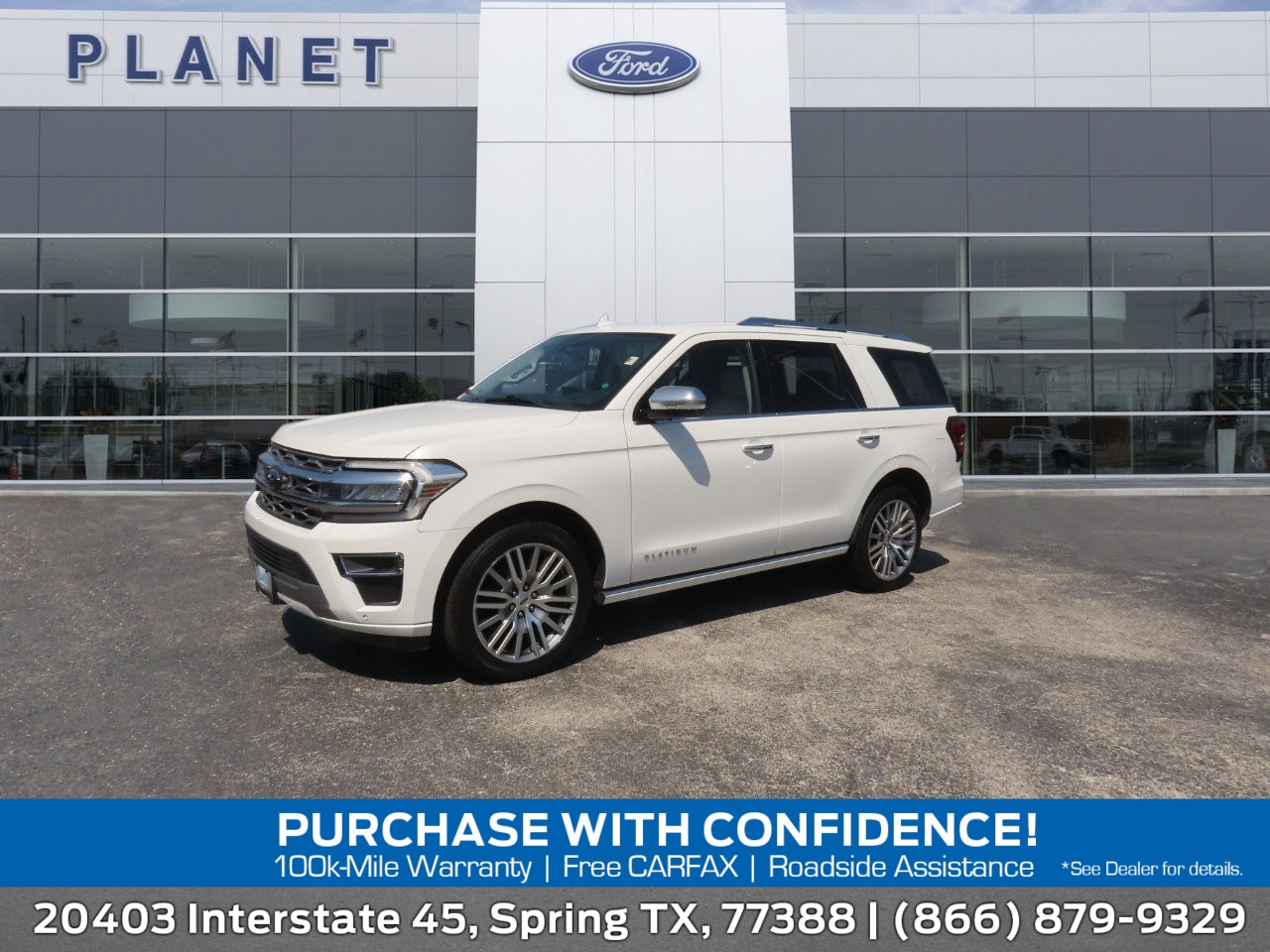 2022 Ford Expedition Platinum Star White at Planet Ford