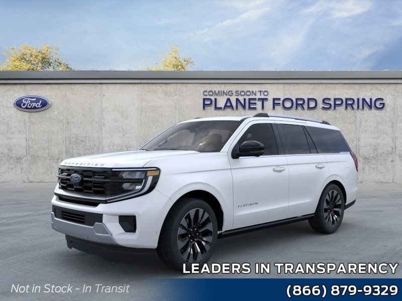 2026 Ford Expedition Platinum Star White Metallic Tri-Coat at Planet Ford