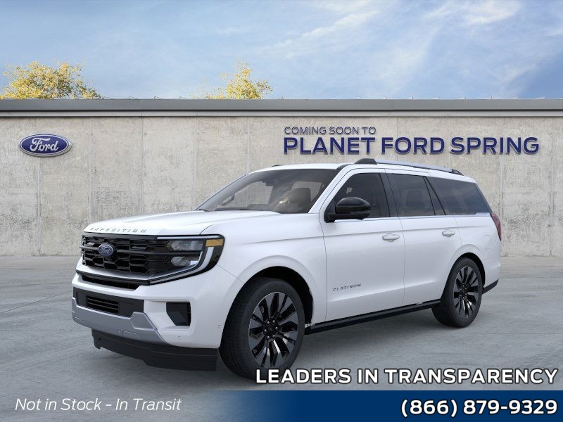 2025 Ford Expedition Platinum Star White Metallic Tri-Coat at Planet Ford
