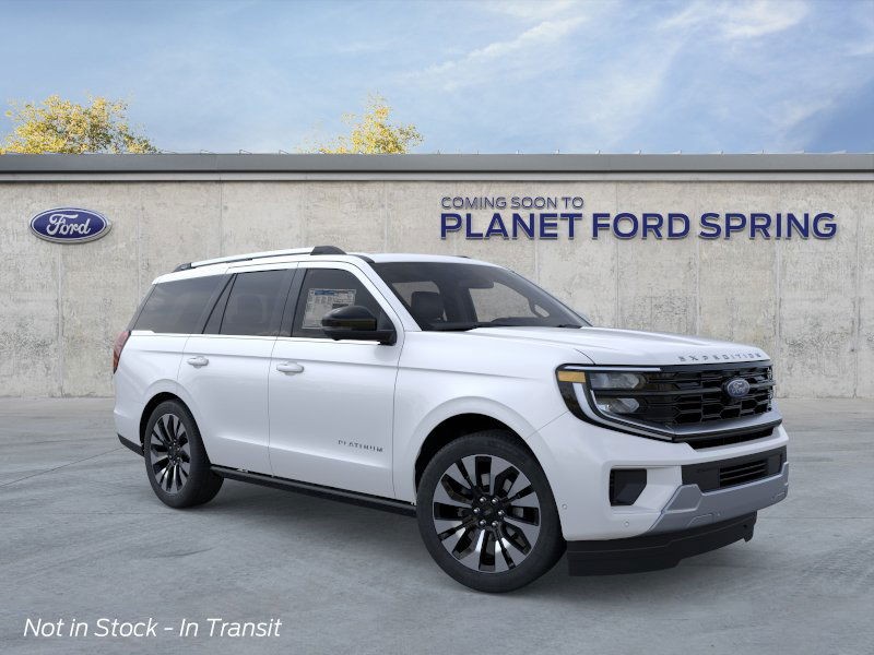 2025 Ford Expedition Platinum Star White Metallic Tri-Coat at Planet Ford