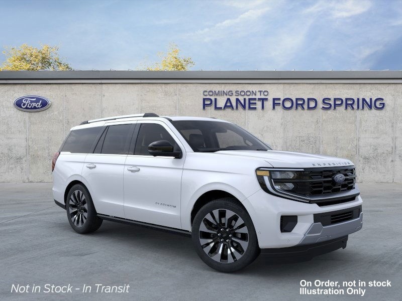 2025 Ford Expedition Platinum Star White Metallic Tri-Coat at Planet Ford