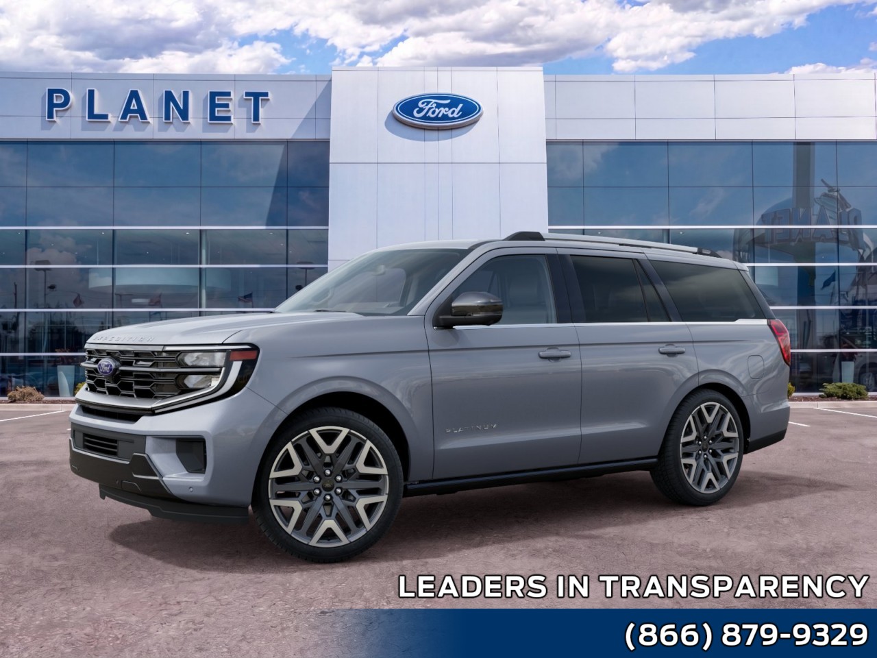 2027 Ford Expedition Platinum Glacier Gray Metallic Tri-Coat at Planet Ford