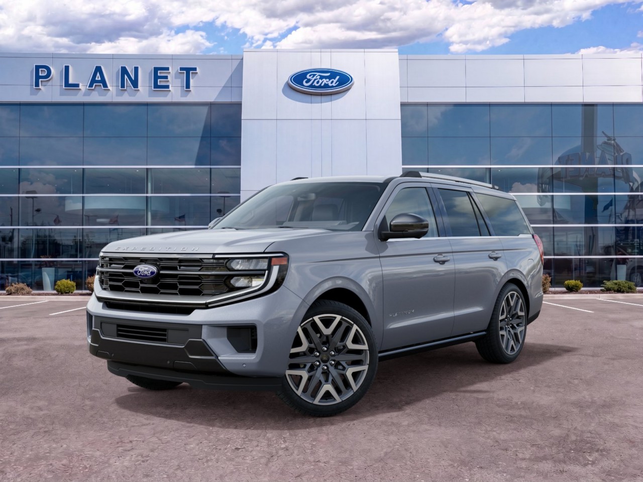 2027 Ford Expedition Platinum Glacier Gray Metallic Tri-Coat at Planet Ford