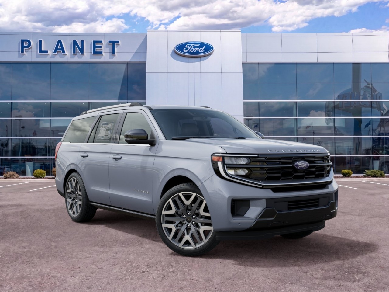 2027 Ford Expedition Platinum Glacier Gray Metallic Tri-Coat at Planet Ford