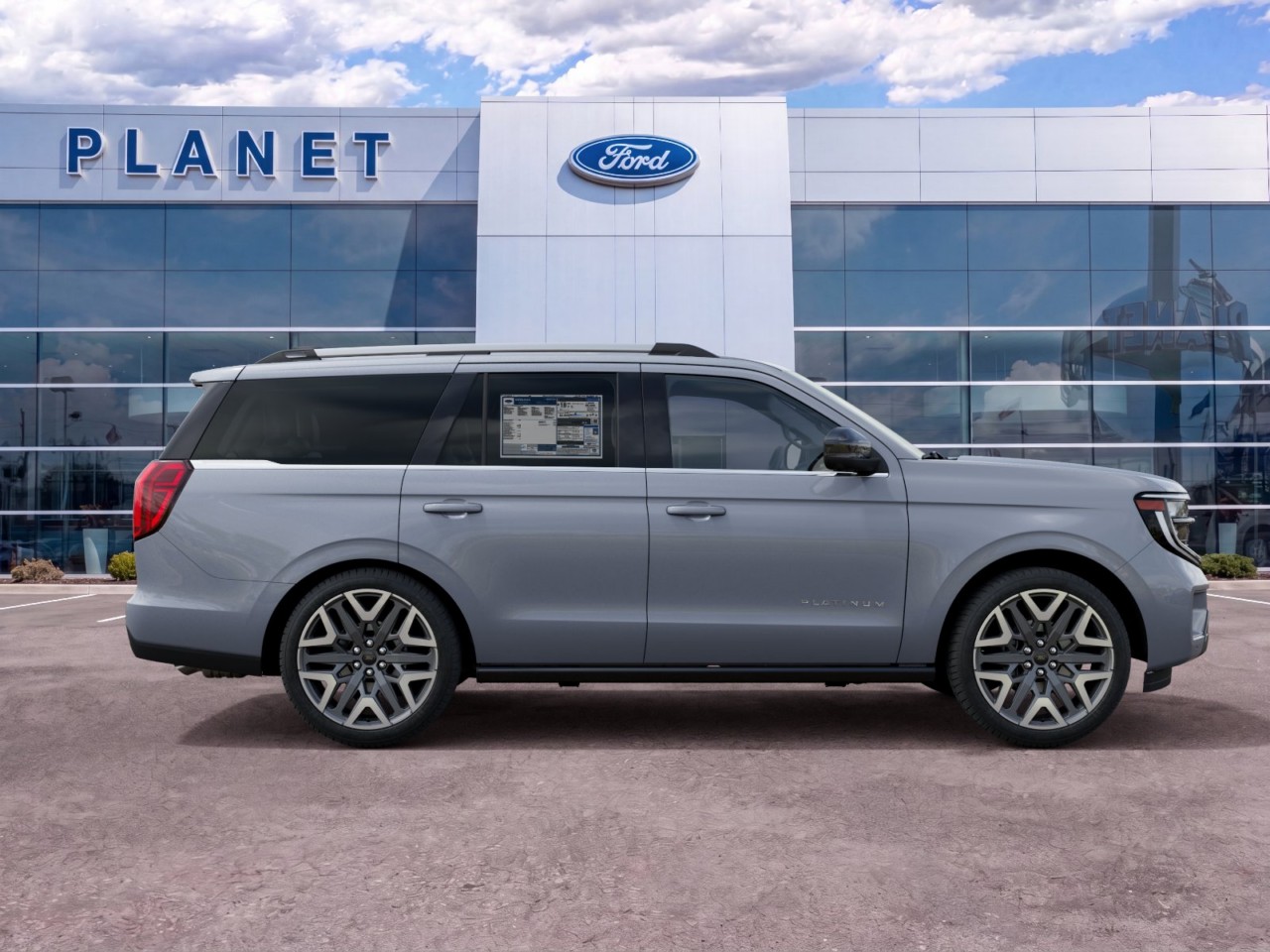2027 Ford Expedition Platinum Glacier Gray Metallic Tri-Coat at Planet Ford