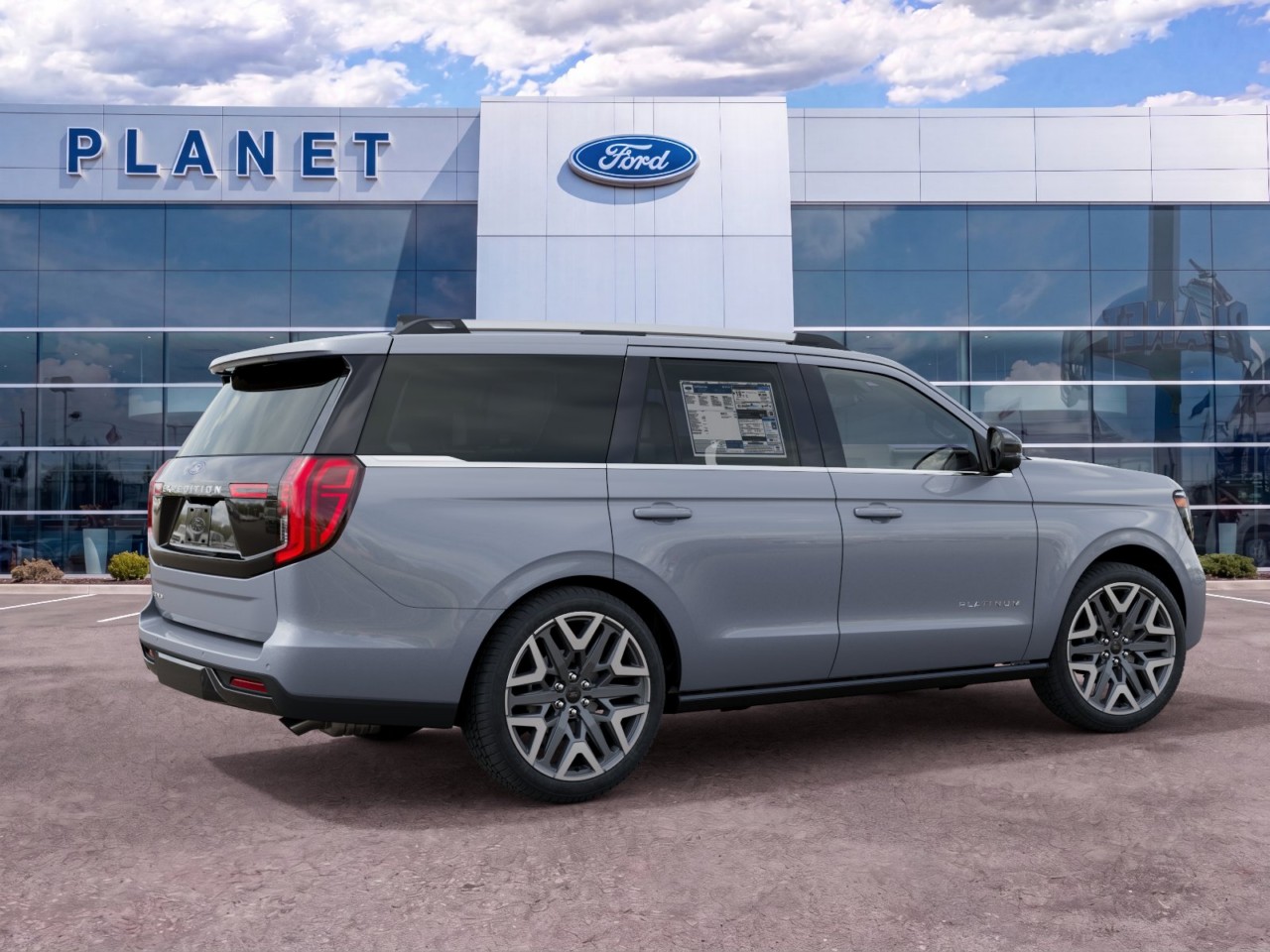 2027 Ford Expedition Platinum Glacier Gray Metallic Tri-Coat at Planet Ford