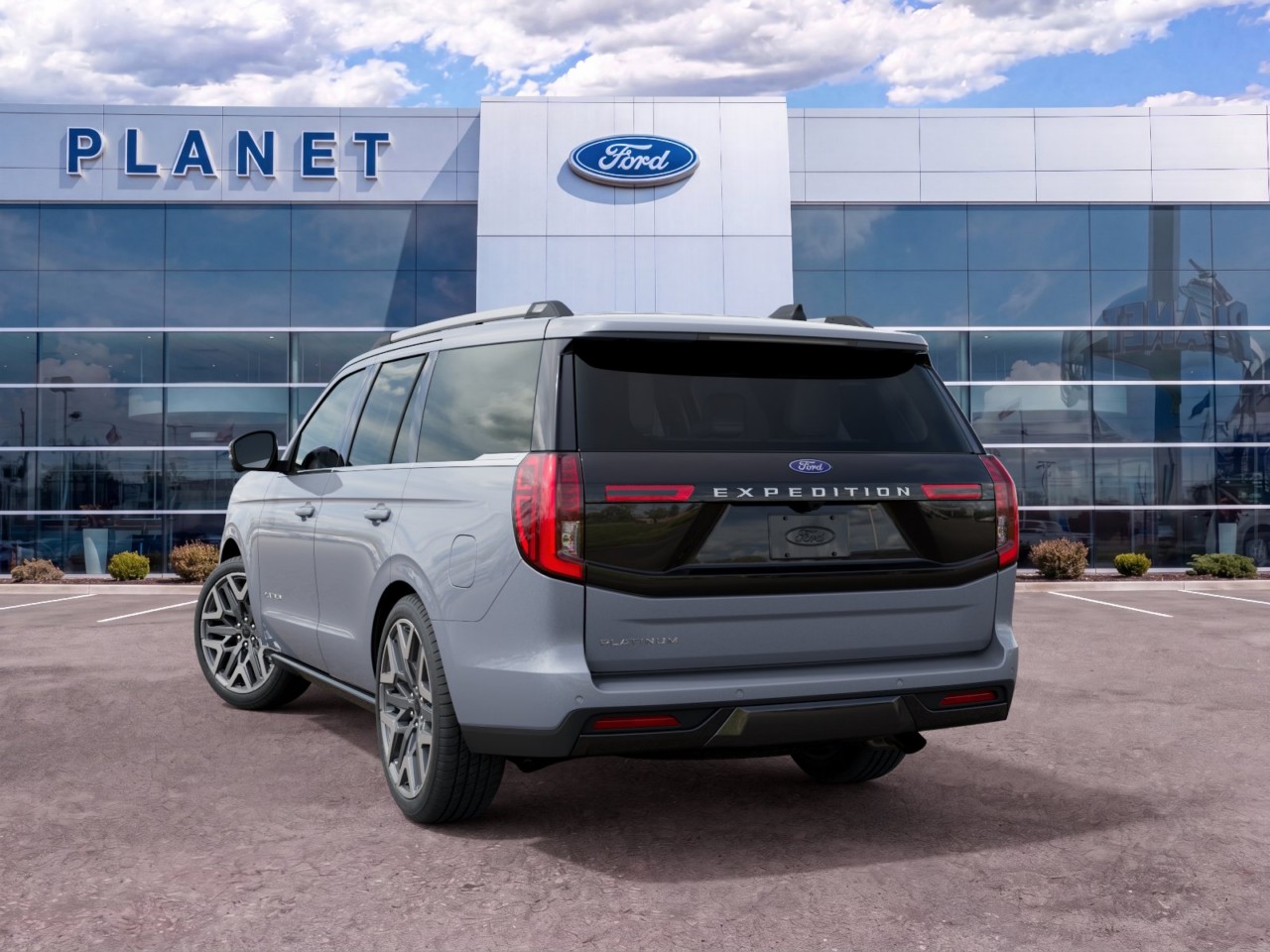 2027 Ford Expedition Platinum Glacier Gray Metallic Tri-Coat at Planet Ford