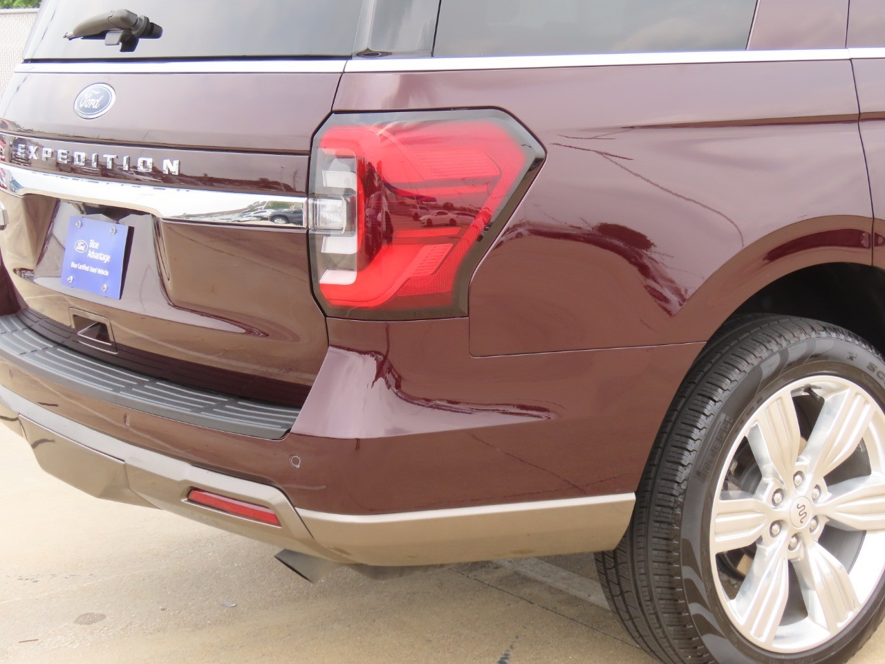 2024 Ford Expedition King Ranch Jewel Red Metallic Tinted Clearcoat at Planet Ford