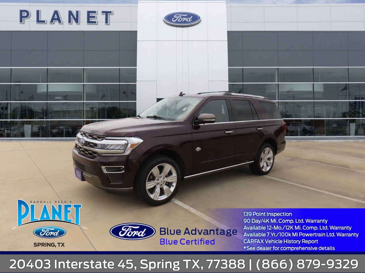 2024 Ford Expedition King Ranch Jewel Red Metallic Tinted Clearcoat at Planet Ford
