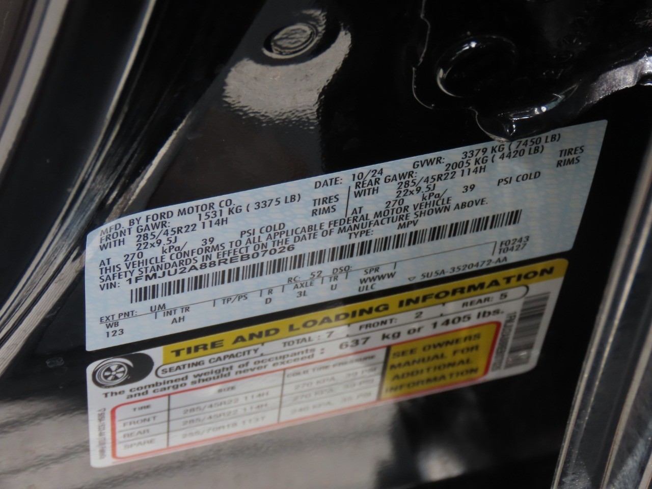 2024 Ford Expedition Limited Agate Black Metallic at Planet Ford