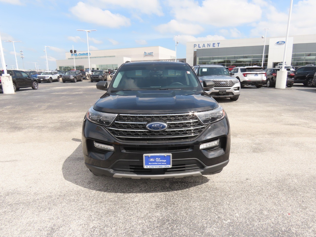 2023 Ford Explorer XLT Agate Black Metallic at Planet Ford