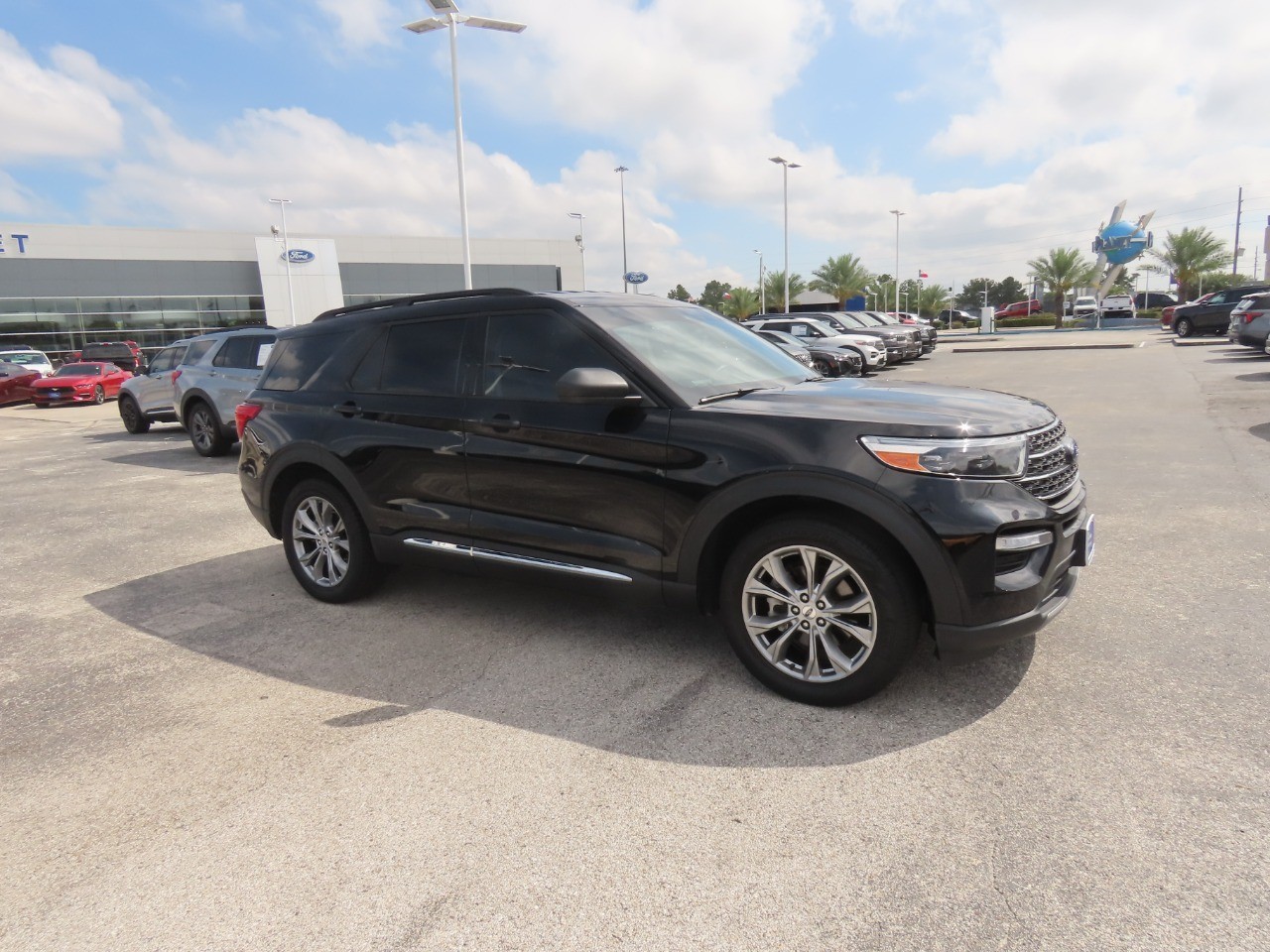 2023 Ford Explorer XLT Agate Black Metallic at Planet Ford