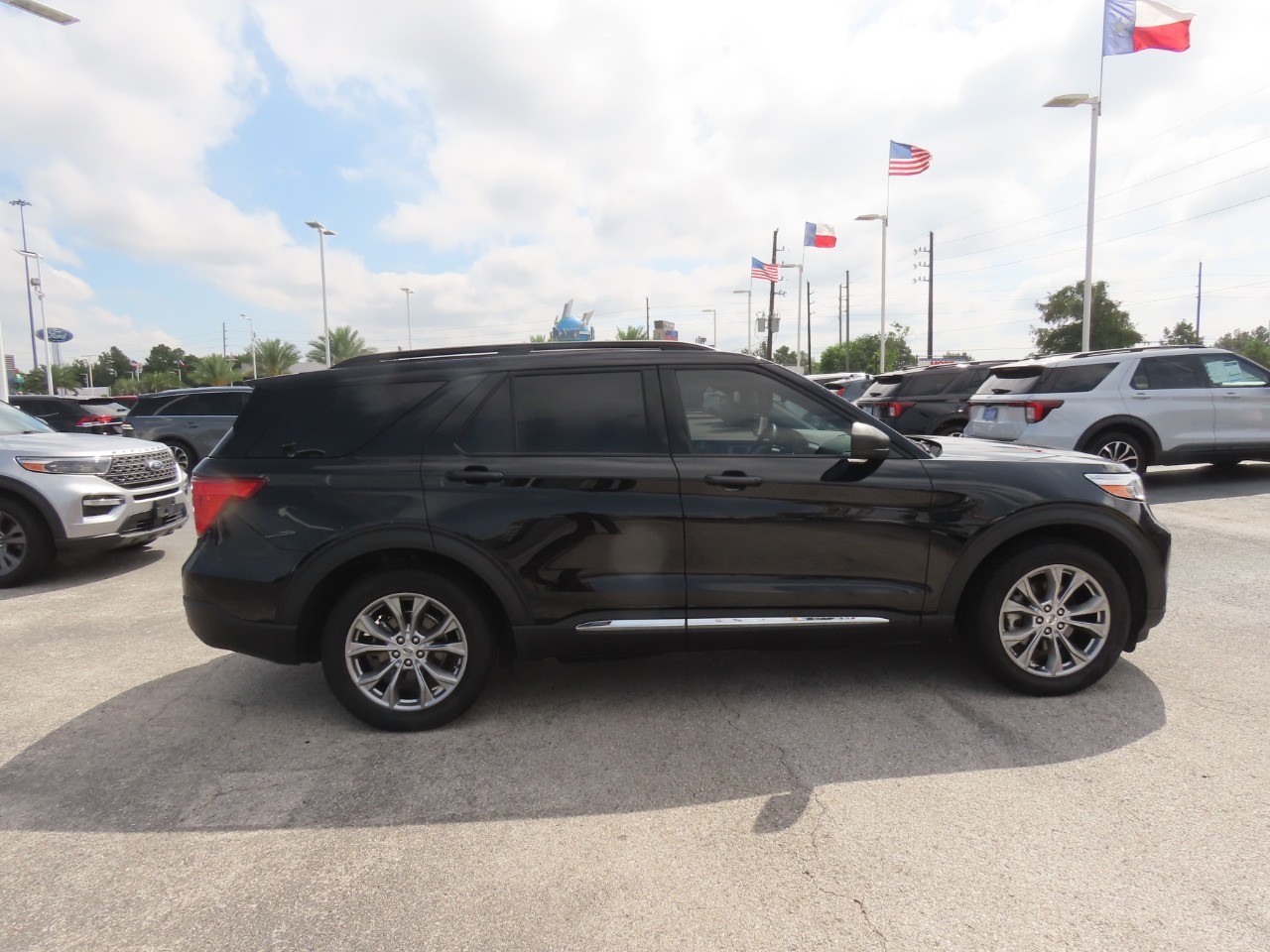 2023 Ford Explorer XLT Agate Black Metallic at Planet Ford