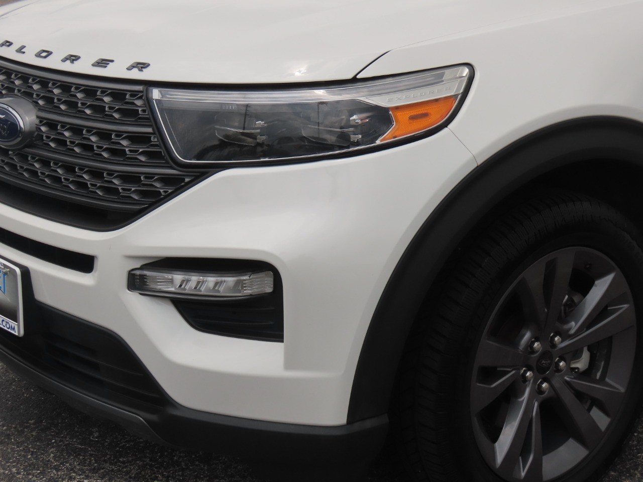 2023 Ford Explorer XLT Star White Metallic Tri-Coat at Planet Ford