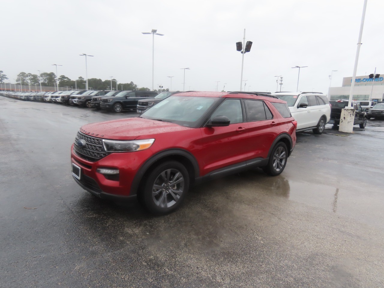 2023 Ford Explorer XLT Rapid Red Metallic Tinted Clearcoat at Planet Ford