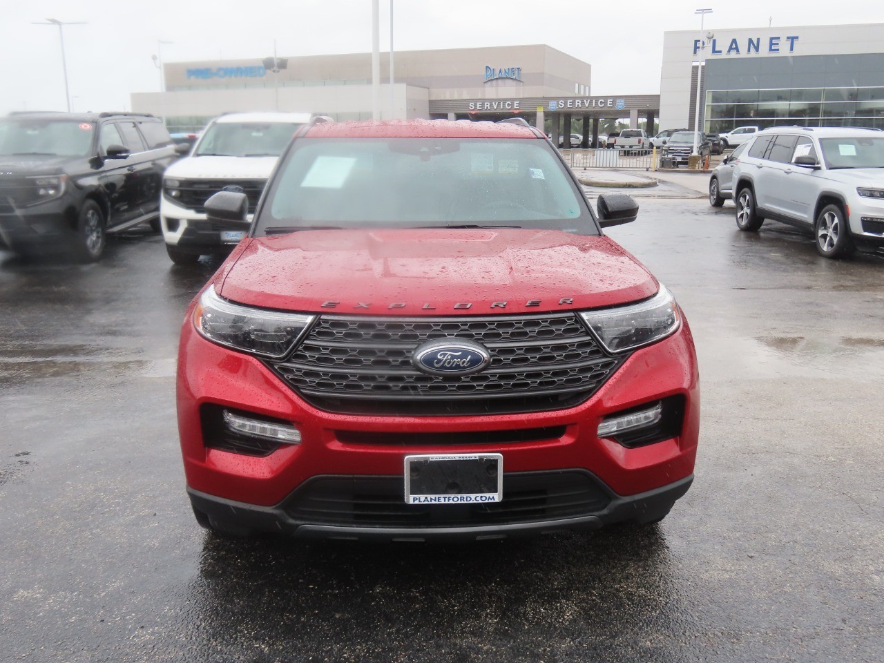 2023 Ford Explorer XLT Rapid Red Metallic Tinted Clearcoat at Planet Ford