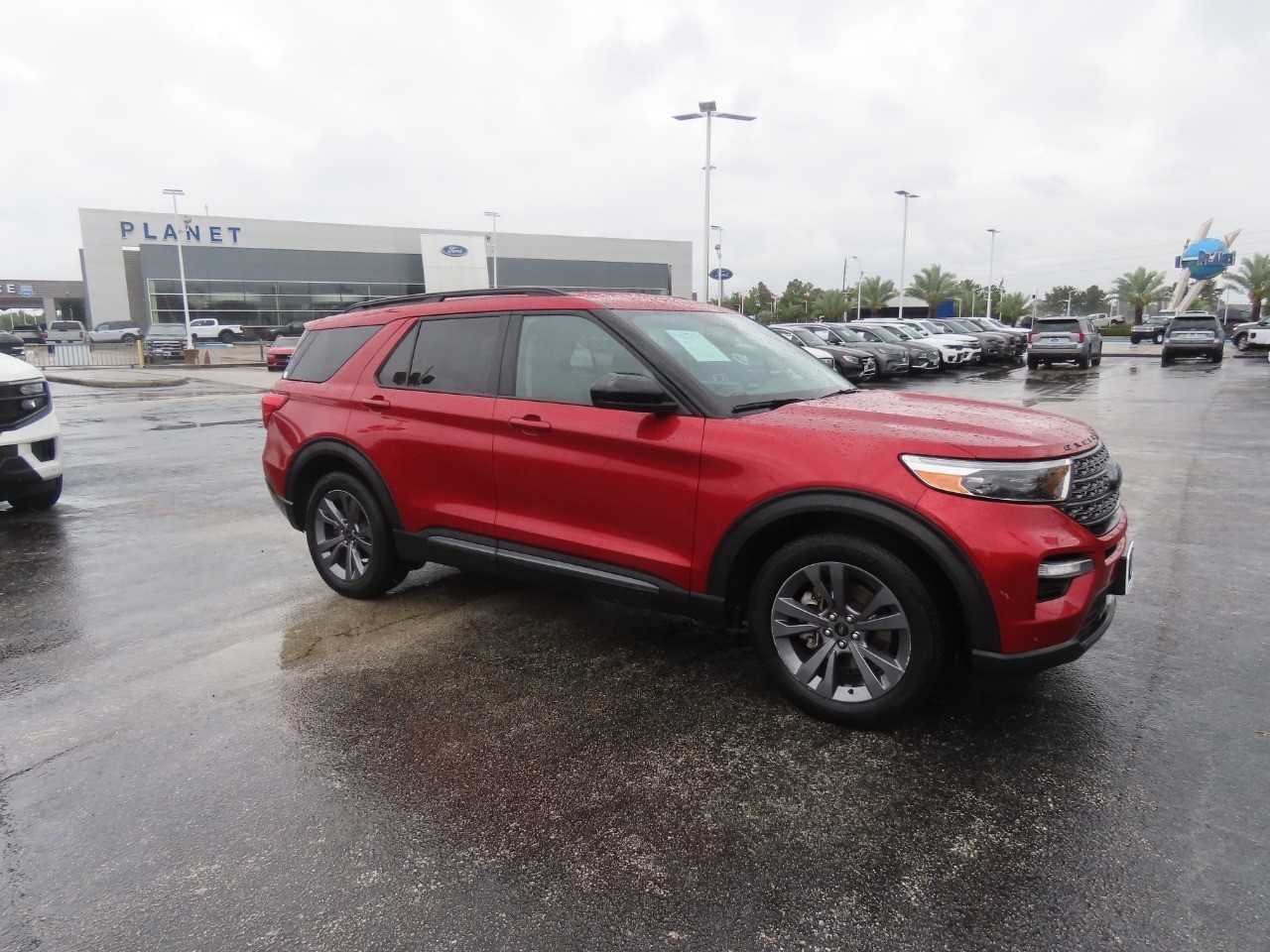 2023 Ford Explorer XLT Rapid Red Metallic Tinted Clearcoat at Planet Ford