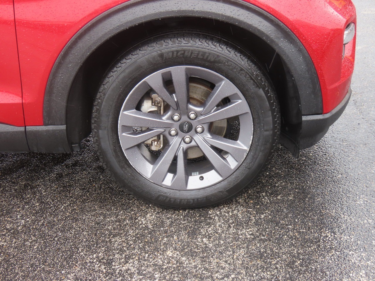 2023 Ford Explorer XLT Rapid Red Metallic Tinted Clearcoat at Planet Ford
