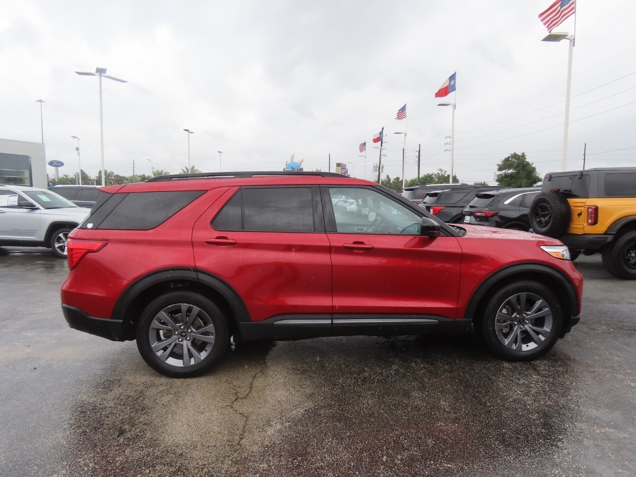 2023 Ford Explorer XLT Rapid Red Metallic Tinted Clearcoat at Planet Ford