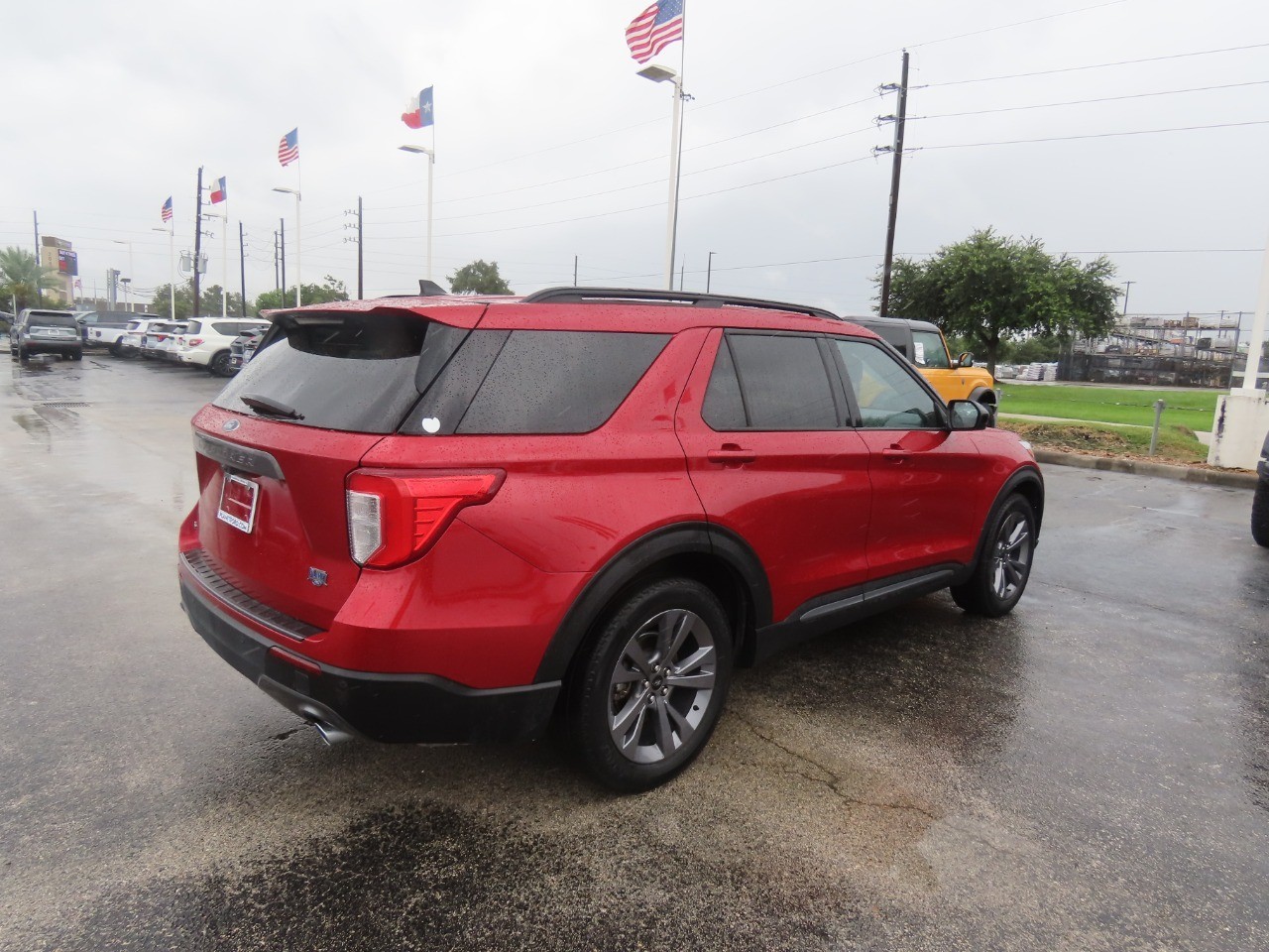 2023 Ford Explorer XLT Rapid Red Metallic Tinted Clearcoat at Planet Ford