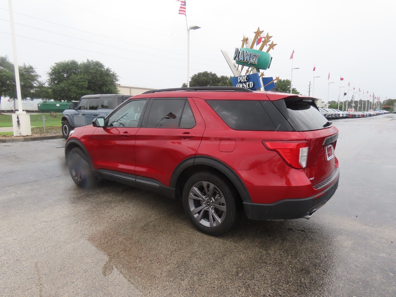 2023 Ford Explorer XLT Rapid Red Metallic Tinted Clearcoat at Planet Ford