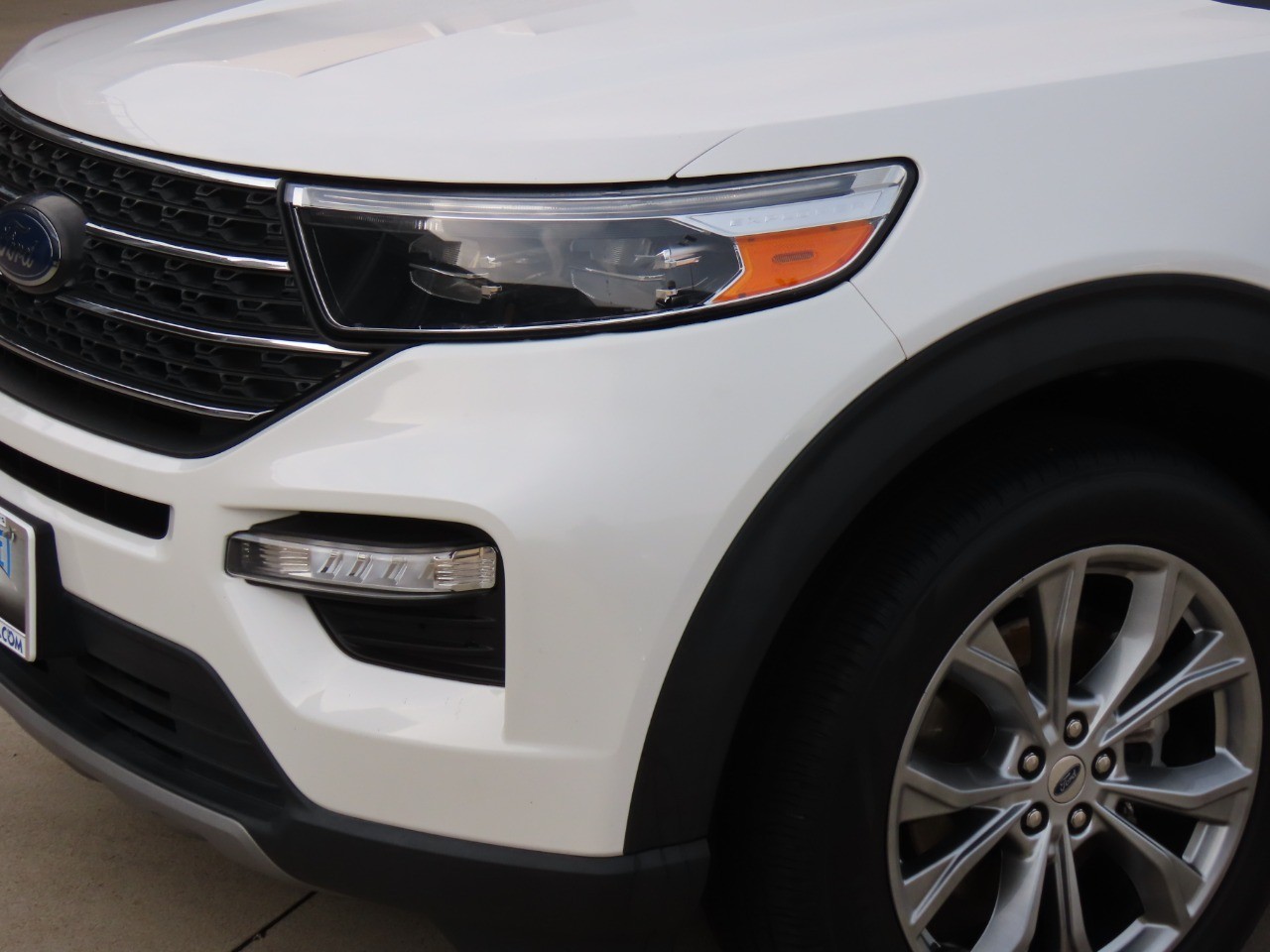 2022 Ford Explorer XLT Star White Metallic Tri-Coat at Planet Ford