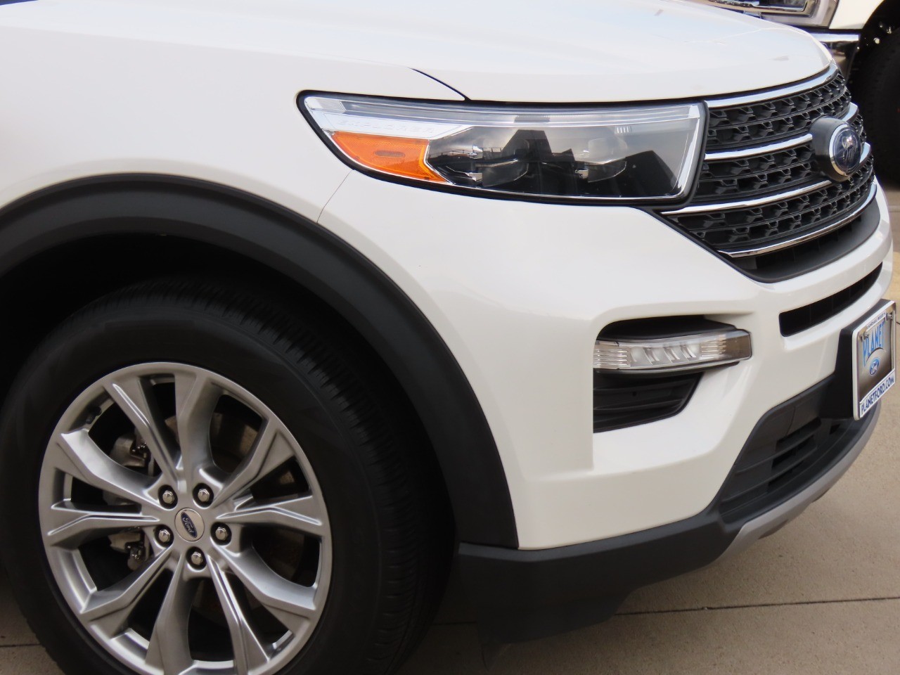 2022 Ford Explorer XLT Star White Metallic Tri-Coat at Planet Ford
