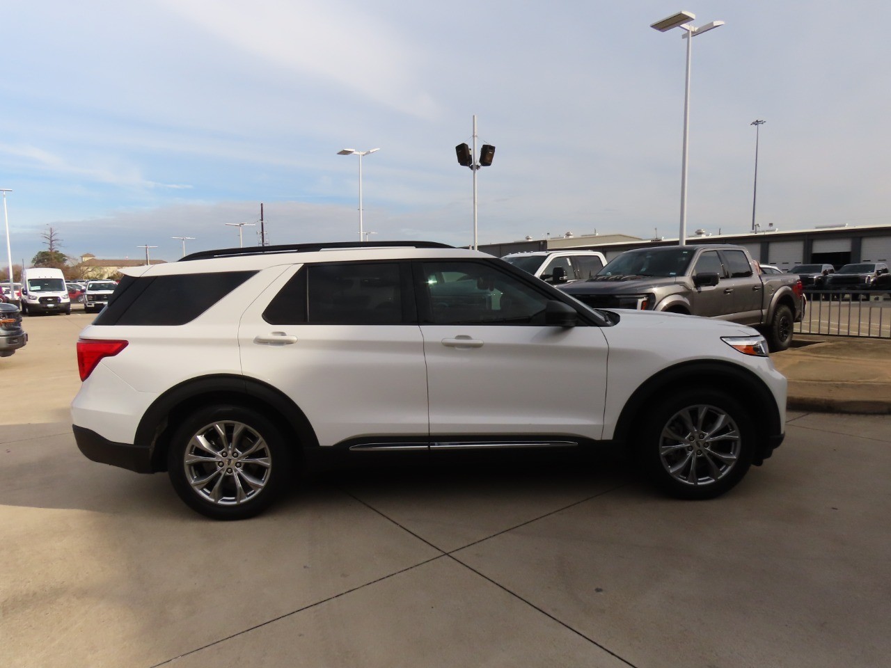 2022 Ford Explorer XLT Star White Metallic Tri-Coat at Planet Ford