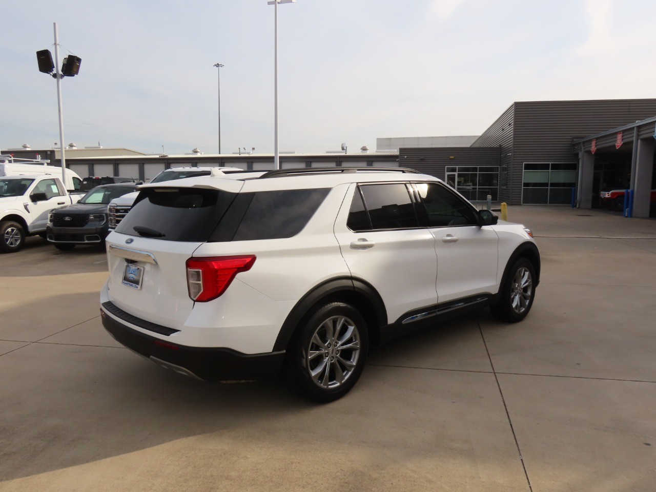 2022 Ford Explorer XLT Star White Metallic Tri-Coat at Planet Ford