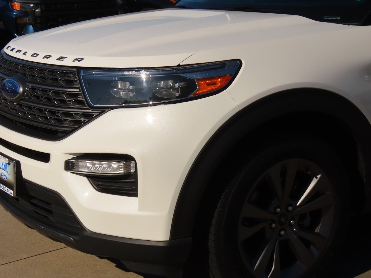 2022 Ford Explorer XLT Star White Metallic Tri-Coat at Planet Ford