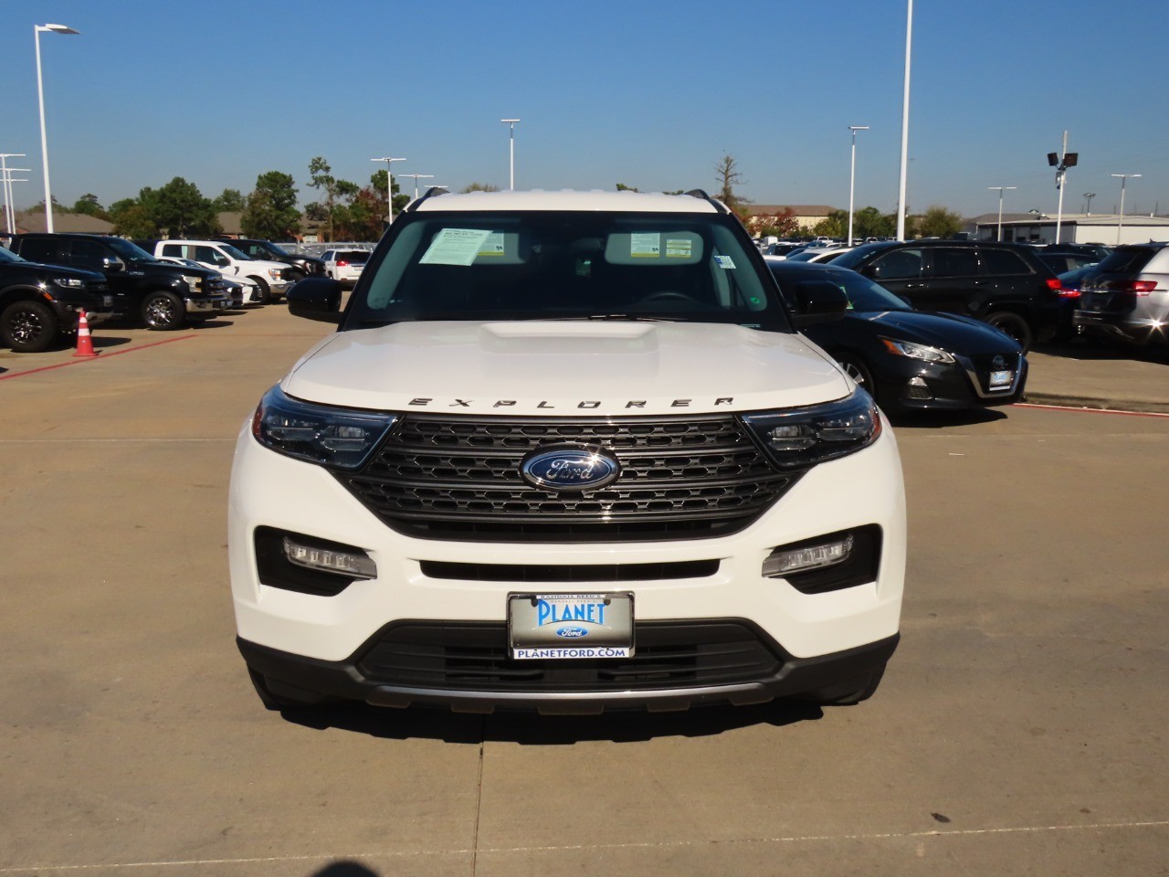 2022 Ford Explorer XLT Star White Metallic Tri-Coat at Planet Ford