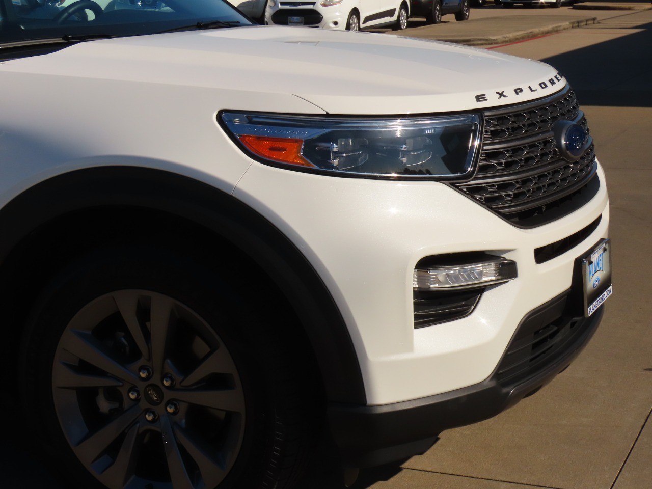 2022 Ford Explorer XLT Star White Metallic Tri-Coat at Planet Ford
