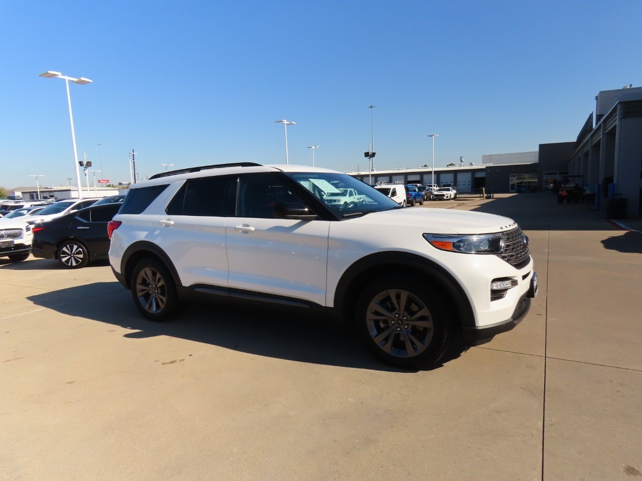 2022 Ford Explorer XLT Star White Metallic Tri-Coat at Planet Ford
