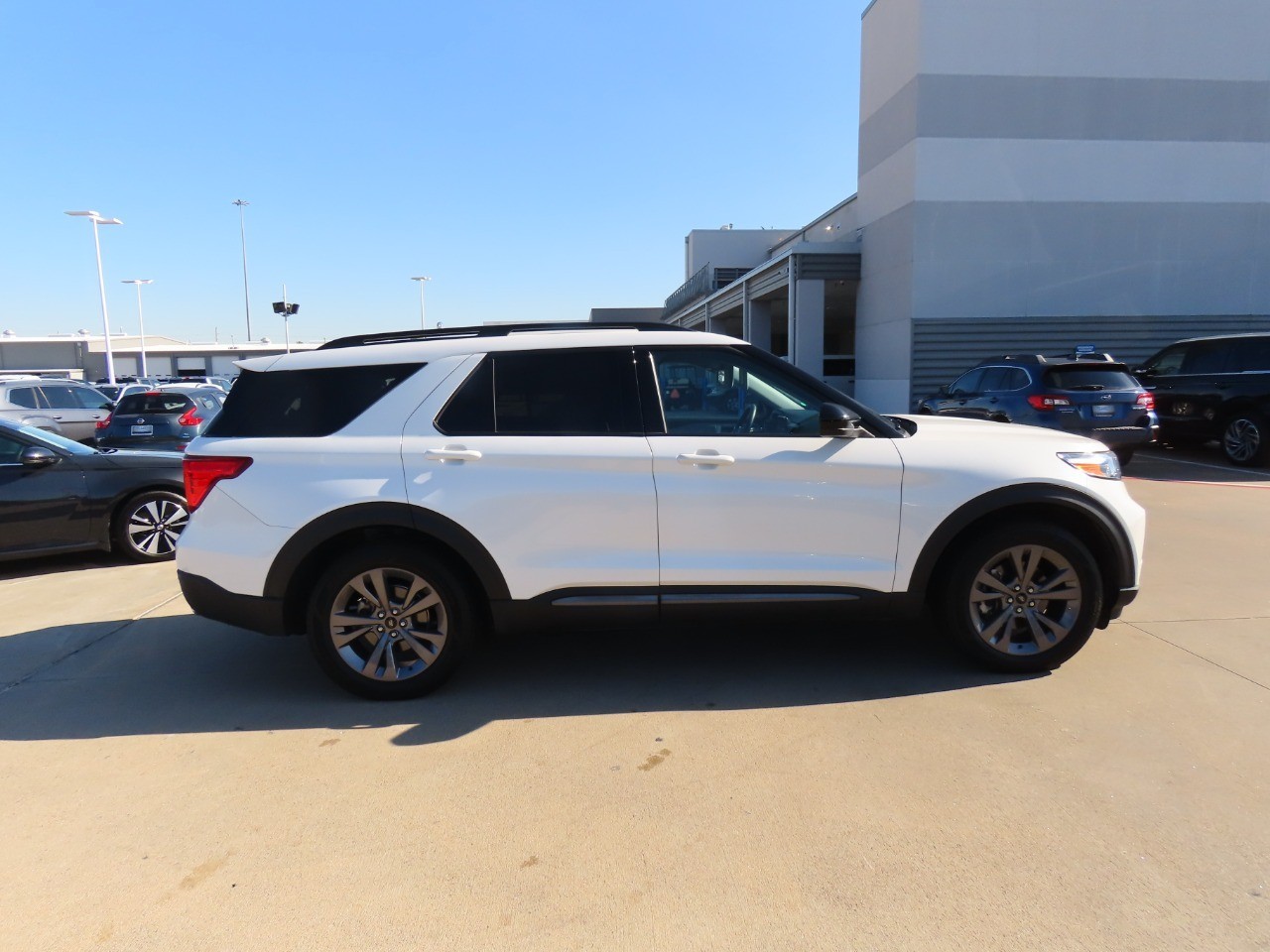 2022 Ford Explorer XLT Star White Metallic Tri-Coat at Planet Ford